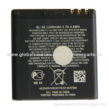Well Tested Li-ion Battery BL-5K for Nokia, Good Quality with Good Warranty